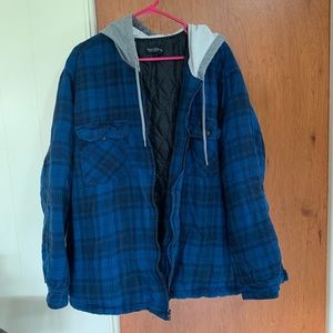 Faded Glory Flannel Hooded Jacket
